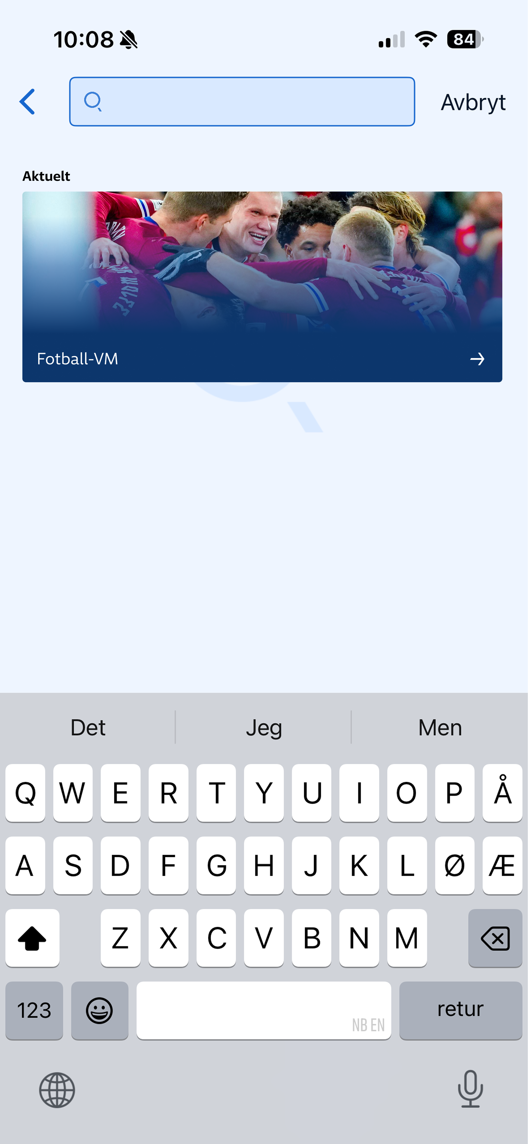 Eventer vist som aktuelt-treff i søkeresultater